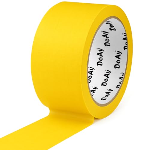 Yellow Painters Tape - Masking Tape 2 Inch Wide (1.88" x 90FT) - Multi-Surface, Smart Adhesion, Indoor & Outdoor - 1 Roll Paint Tape for DIY, Labeling, Art, Car (#3910) - color: Yellow