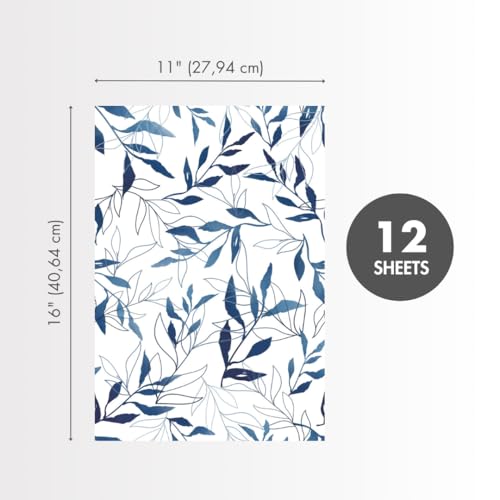 Main Street Peel and Stick Wallpaper Sheets, You Do Blue, 12-Pack - style: You do Blue