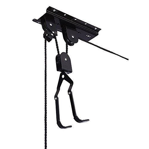 RAD Sportz Bicycle Hoist Quality Garage Storage Bike Lift with 100 lb Capacity Even Works as Ladder Lift Premium Quality - size: 1-Pack