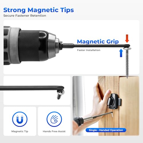 Impact Rated Screwdriver Bit Set, 3" Extended Long Magnetic Power Bits, Premium S2 Steel, Shock-Absorbing Design, 1/4" Hex Shank for Power Drill & Impact Driver (3 Inch Torx Security) - size: 3 Inch Torx Security