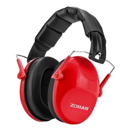 ZOHAN 032 Kids Noise Cancelling Headphones - 25dB NRR Kids Ear Protection, Hearing Protection Safety Ear Muffs for School Monster Truck Fireworks Traveling Studying Concerts Autism - Red - color: 1pack - Red