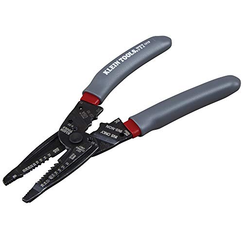 Klein Tools 1019 Klein Kurve Wire Stripper / Crimper / Cutter, Made in USA, Cutting / Crimping / Stripping Tool for B and IDC Connectors, Terminals, More