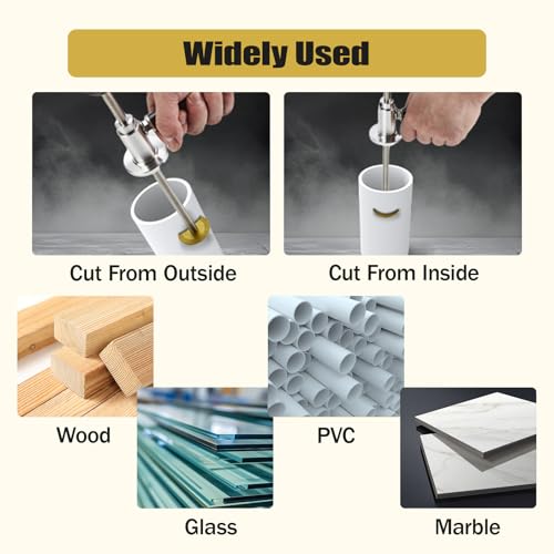 7-Inch PVC Pipe Cutter Tool for Drill-Internal/Inside Pipe Cutting