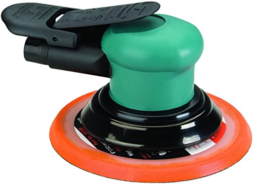 Dynabrade (59040) Dynorbital-Spirit 6" (152 mm) Diameter Random Orbital Sander, Non-Vacuum | Proportionate 3/32" (2.5 mm) Diameter Orbit | 12000 RPM Pneumatic Motor