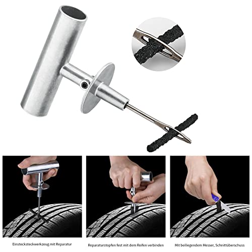 AUTOWN Flat Tire Repair Kit 68pcs, Heavy Duty Tire Plug Kit to Fix Puncture - size: 67pcs