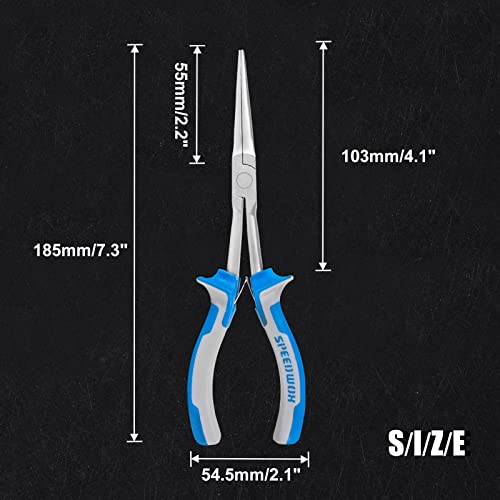 SPEEDWOX 7 Inches Long Reach Needle Nose Pliers Slim Extra Long Nose - style: Needle Nose Pliers