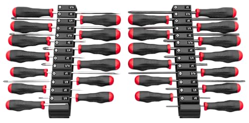 Ernst Manufacturing Screwdriver Pro - Modular Screwdriver Organizer for 26 Tools with Anti-Slip Base, Black - Made in the USA