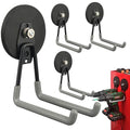 ULIBERMAGNET Magnetic Hooks,Heavy Duty Magnet Hooks,Large Manget with Hooks for Metal Cabinet Pegboard Garage Shelve Cart,4 Pack Tool Hook for Hammer Drill,Garden Tool(3.46inch/Silver) - style: 3.46INCH 4PACK Gray Large Hooks