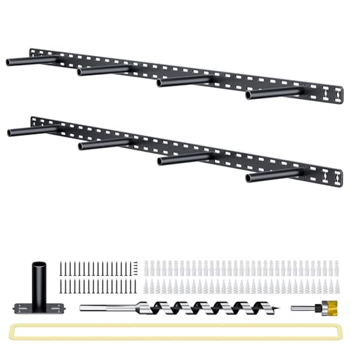 2pcs Large Shelf Brackets Long Floating Shelf Bracket Invisible Floating Shelf Hardware Heavy Duty Floating Mantel Brackets(43"X6"X1.5")