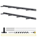 2pcs Large Shelf Brackets Long Floating Shelf Bracket Invisible Floating Shelf Hardware Heavy Duty Floating Mantel Brackets(43"X6"X1.5")