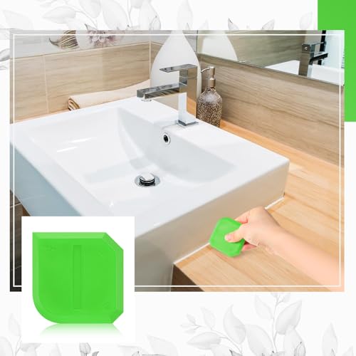 Outus 2 Pcs Caulking Tool Silicone Grout Scraper for Sealing, Light Green - color: Light Green
