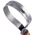 Wood Carving Scorp Knife | Round Carving Tool for Spoons, Bowls, and Cups | Spoon Bowl Carving Tools | Beginners | Oak Wood Handle with Carbon Steel Blade (3'in full scorp) - size: 3.5"