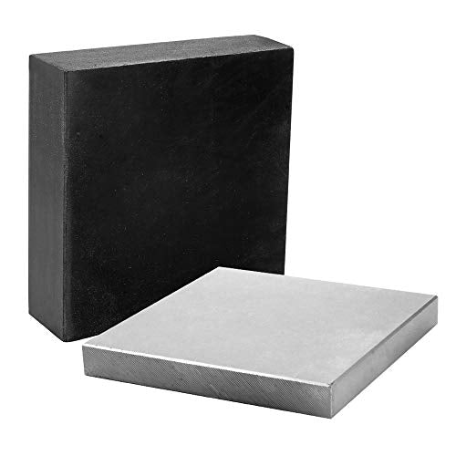 Steel and Rubber Block 2 Pcs Work Bench Blocks 6" x 6" (15cmx15cm) - color: Steel and Rubber Block, size: 6" x 6"