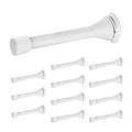 Ravinte Door Stoppers, 12 Pack White Spring Door Stops with Rubber Bumper - color: White