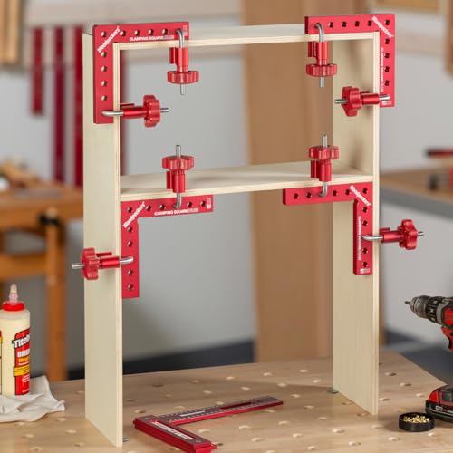 Woodpeckers Clamping Squares Plus, 8 Pack CSP Squares, 6.75 Inch Long Aluminum 90-Degree Corner Clamps for Woodworking, USA Made - style: CSP Squares - 8pk