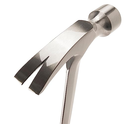 Estwing - ESTE324S Framing Hammer - 24 oz Long Handle Straight Rip Claw with Smooth Face & Shock Reduction Grip - E3-24S Silver - size: 24 oz, style: Smooth Face