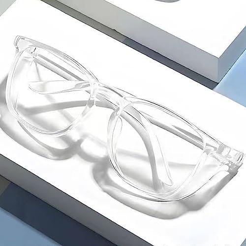 Safety Glasses for Men Women, Anti Fog Safety Goggles Comfortable Blue Light Blocking UV Protective Adult Nurse - color: White 1pack