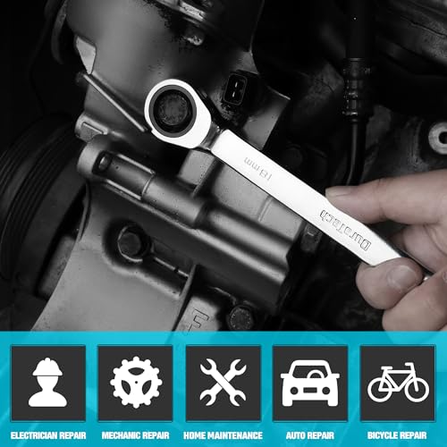 DURATECH 18mm Ratcheting Combination Wrench, Metric - size: 18.0mm