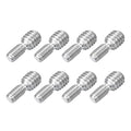 uxcell M4x8mm to M6x6mm Double End Threaded Stud Screw Bolt, 8Pcs 304 Stainless Steel Thread Reducer Adapter for Furniture Machinery Assembly Fastener - size: M4x8mm to M6x6mm