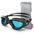ZIONOR Swim Goggles, G1 SE Swimming Goggles Anti-Fog for Adult Men Women - color: B1-clear Blue Lens Black Frame