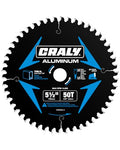 CRALY 5-1/2 Inch 50 Teeth Aluminum and Non-Ferrous Metal Cutting Circular Saw Blade, 5/8 Inch Arbor, Carbide Tipped, Thin Kerf, Black Ice™, for Thin Aluminum, Plastic, Composite(C05550AL-C) - size: 5-1/2", 5/8" arbor, 50T
