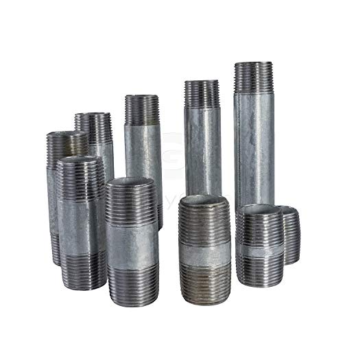 Everflow Supplies NPGS1200 Assortment of Standard Runs with 11 Galvanized Nipples with a Diameter of 1/2"