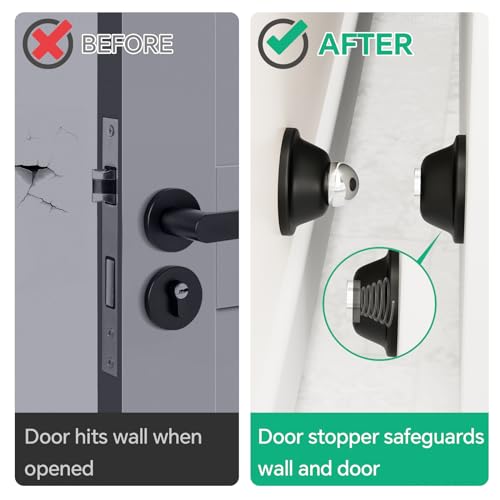 NiHome RV Magnetic Door Stop for Door Holding & Stopping 1PCS Black - color: Black-1PCS