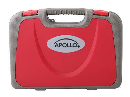 Apollo Tools 135 Piece Household Tool Set, Red DT0773 - color: Red, size: 135-Piece