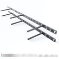 2pcs Floating Shelf Bracket Heavy Duty,Decorative Floating Shelf Hardware Hidden Black Metal Fireplace Mantel Brackets Without Jig (34"X4"X1.0" Without Tools) - size: 34"X4"X1.0"