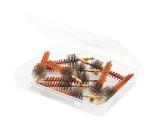 McJ Tools Cleaning Bronze Chamber Brush 10-Pack 5.56mm/.223Cal - Bristle Bronze Premium Gun Cleaning Brushes for Effective Chamber Cleaning - size: 5.56mm, .223cal (10-pack)