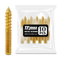 TPmax 10 Pack 1/4-20 x 1-1/2 Inch Hanger Bolts Double Headed Bolts Self-Tapping Screw Hanger Bolts for Furniture (1/4-20" x 1-1/2") - size: 1/4-20" x 1-1/2"