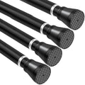 4 Pack Black Tension Curtain Rod 30 to 64 Inch,Spring Curtain Rod - color: Black 4 Pack, size: 30-64"