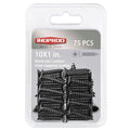 #10 X 1 Black Screw,Flat Head Phillips Wood Screw, Electroplating Black Carbon Steel, #10 X 1-Inch, 75Pcs - color: Black Zinc Plated Screws, size: #10 x 1"
