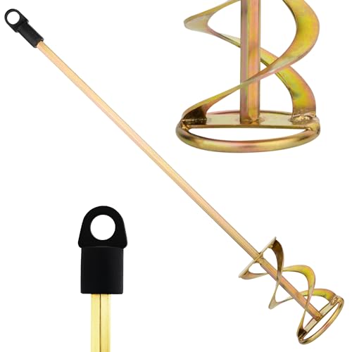 Paint Mixer for Drill, 1-5 Gallon Bucket, Paint Stirrer for Drill | Zinc Plated, Rust-Free & Easy to Clean, Fits All Standard Drills - For Mixing Paint, Resin, Epoxy & Concrete (Large Head) - size: 5 Gallon (Large Head)