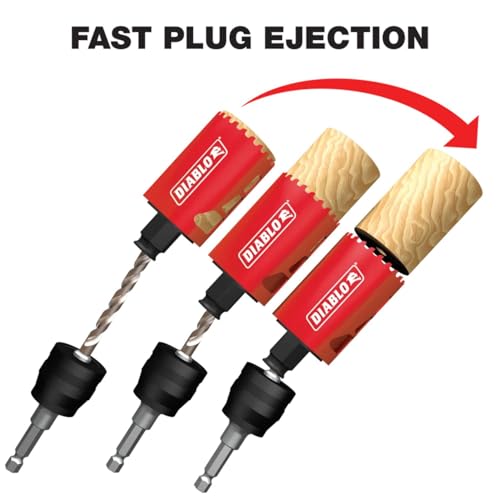Diablo Bi-Metal Hole Saw Set for Plumbers - 2-3/8" Cutting Depth - size: 17-Piece, style: For Plumbers