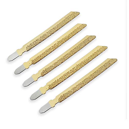 SHDIATOOL 4 Inch Diamond Jig Saw Blades 5 Pack, T-Shank for Fiberglass - style: 5-Piece Pack,4 In.