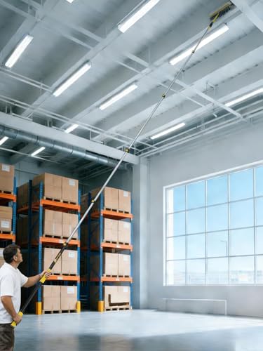 4.6-30FT Telescopic Extension Pole,Heavy-Duty Multi-Purpose Extendable Pole - size: 30 Feet