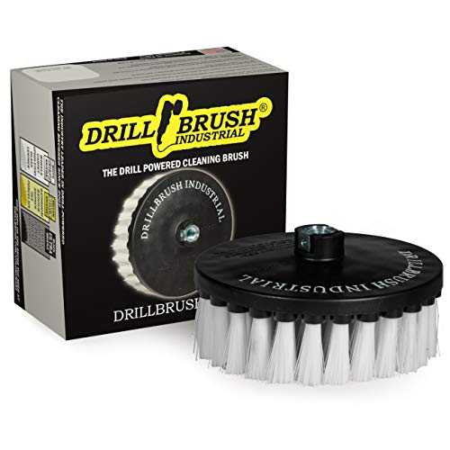 Carpet Cleaner Scrub Brush for Polisher - 7 Inch Soft White Drill Brush - color: White