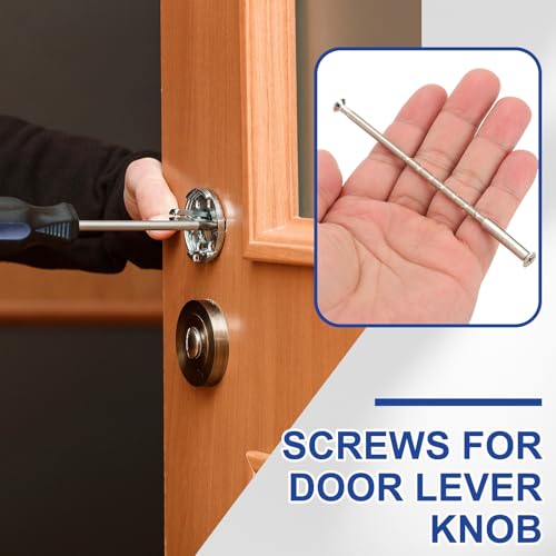PATIKIL Door Handle Screws M4 x 100mm, 10 Set Cabinet Handle Break Away Screws for Drawer Pull with M4 x 25mm Sleeve Slub Bolt for Door Lever Knob - size: M4 x 100mm