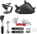 Portable Bike Repair Kit -Bicycle Tool Set with Multitool,120 PSI Mini Pump, Tire Levers & Patches–Bike Maintenance Tools for BMX, Mountain & E-Bikes