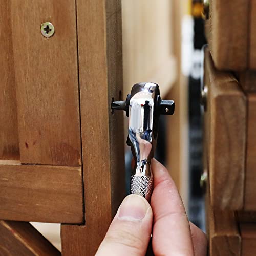 DURATECH 1/4-Inch Stubby Ratchet Wrench, Socket&Bit Driver, 72-Tooth - style: 1/4" Dual Head Ratchet