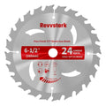 Circular Saw Blade 6-1/2" 24T for Cutting Wood, 5/8" Arbor - size: 6-1/2 In 24T