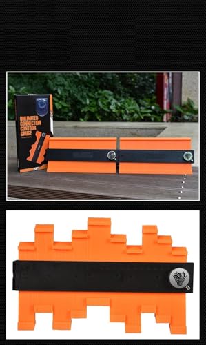 A.D. International Contour Gauge (10'' Lock) Profile Tool Shape Duplicator Tool (10'' Inch Contour Gauge with Lock)
