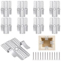 12 Pack Drywall Repair Clips, Fits 1/2" and 5/8" Panels, Stainless Steel Drywall Patch Kits for Walls Repairing, Dry Wall Fastener Clips with 24 Screws
