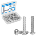 25 Pcs #10-24 x 1 Pan Head Machine Screws 304 Stainless Steel - size: #10-24 x 1"