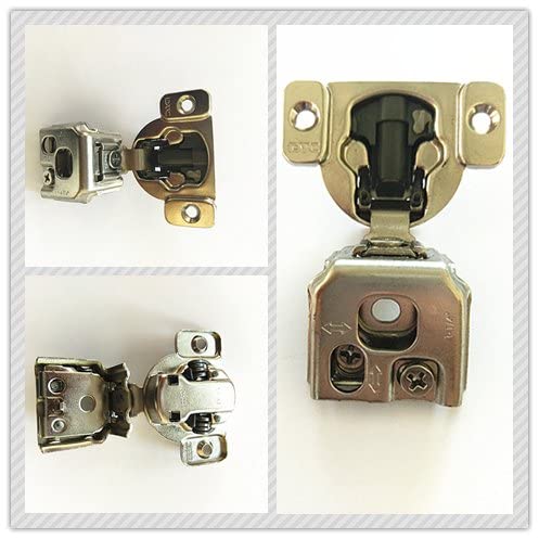 Soft Close 1-1/4" Overlay Cabinet Hinge Cabinet Kitchen Hardware Kitchen Cabinet Door Hinges with Screws 105 Degree 6 Ways 3 Cam Adjustment