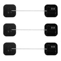 Refrigerator Lock, Heavy Duty Fridge Lock, Combination Lock for Refrigerator Cabinets, Drawers, Safety Lock, Easy Install No Keys Needed (Black-3Pack) - color: Black-3Pack