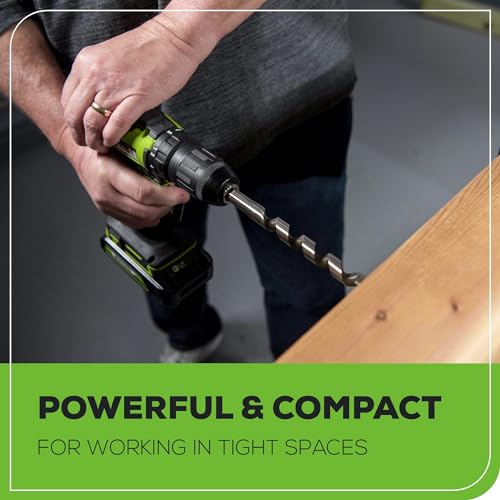 Greenworks 24V MAX Cordless Brushless Drill & Impact Driver Combo Kit, Electric Drill Set, High Torque, Lightweight, Professional Grade, Includes 2x 2.0Ah Batteries, Charger, and Storage Bag - size: 2PCS Combo Kits