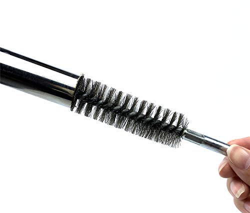 Drill-Powered 6pcs Pipe Cleaning Brush Set Stainless Steel Bristles - size: 1 1/10"(28mm)