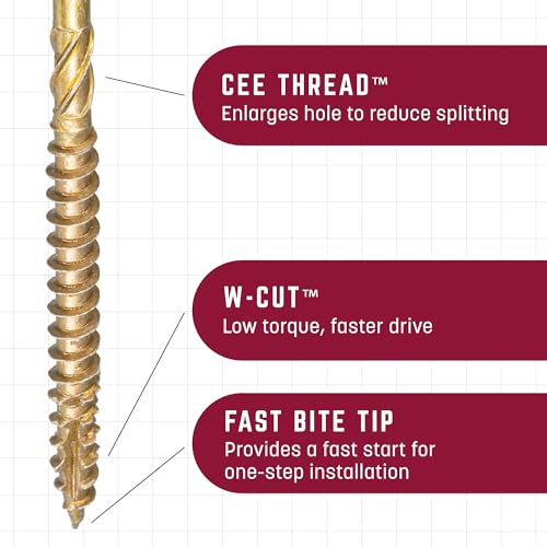 GRK Fasteners R4™ #10 x 3-1/8" Multi-Purpose Framing Screws, 630 PCS - size: #10 x 3-1/8" 630 count